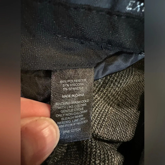 Express Studio Plaid Flare Pants- size 12 - Picture 5 of 9